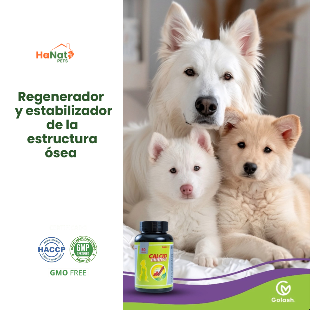 CALCIO MULTIVIT  PERROS CACHORROS 50 TABLETAS _1