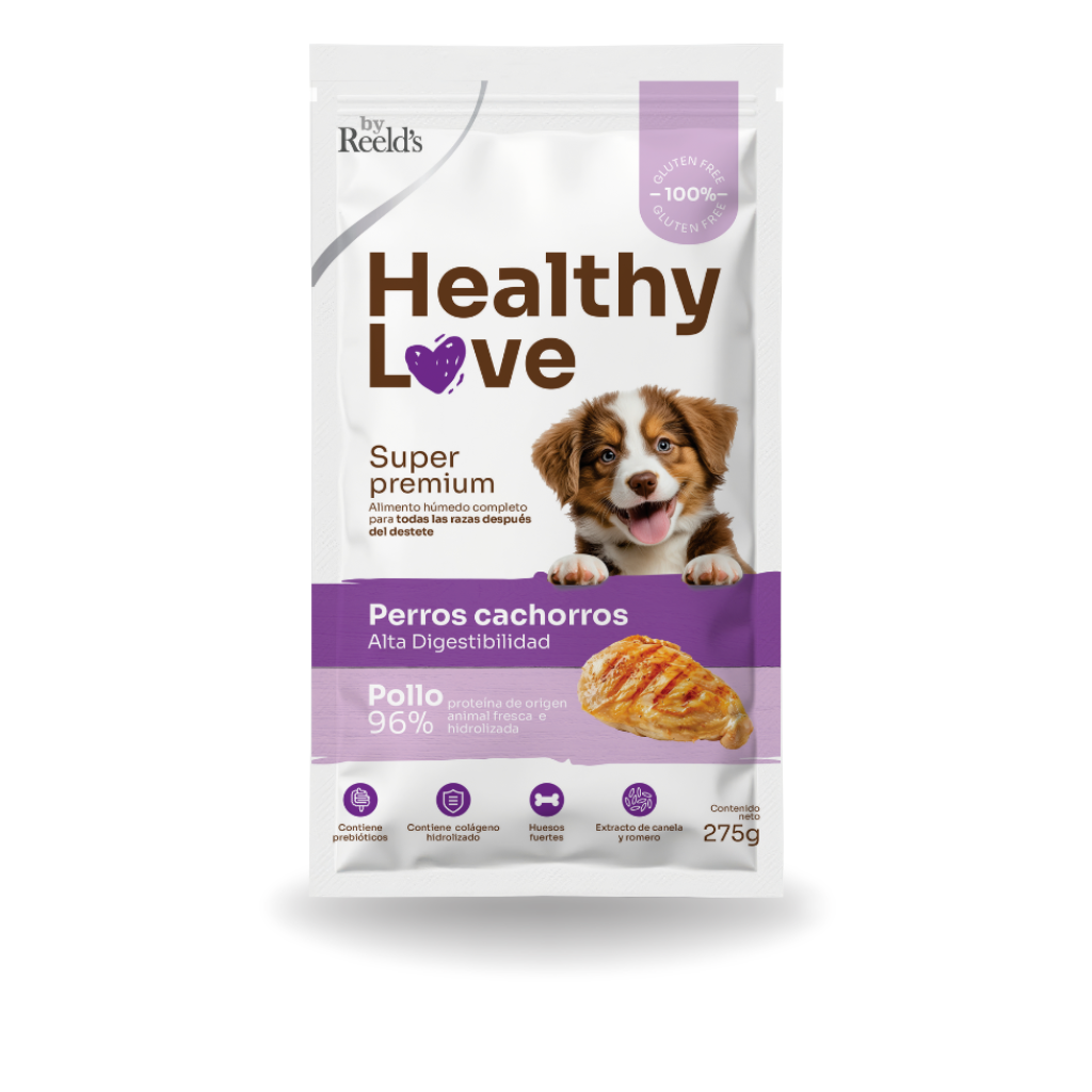 Healthy love perro cachorro  pollo 275 gr - HANATPETS