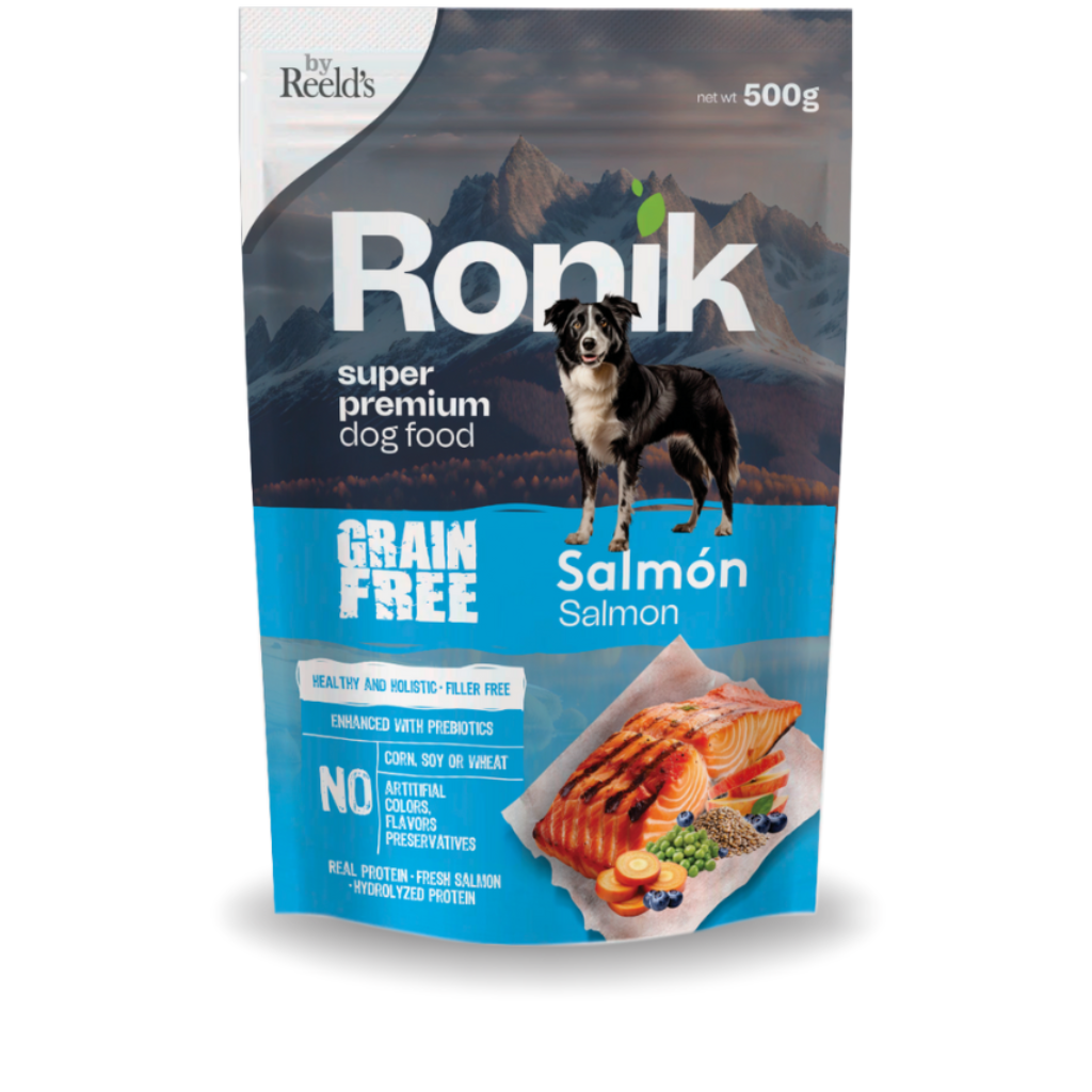 RONIK Alimento Húmedo Grain Free de Salmón  para Perros 500 g - HANATPETS