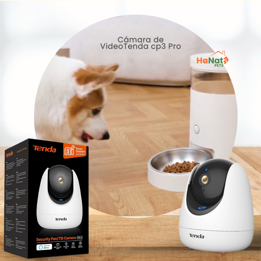 CÁMARA DE VIDEO TENDA CP3 PRO  + MICRO SD 64 GB - HANATPETS