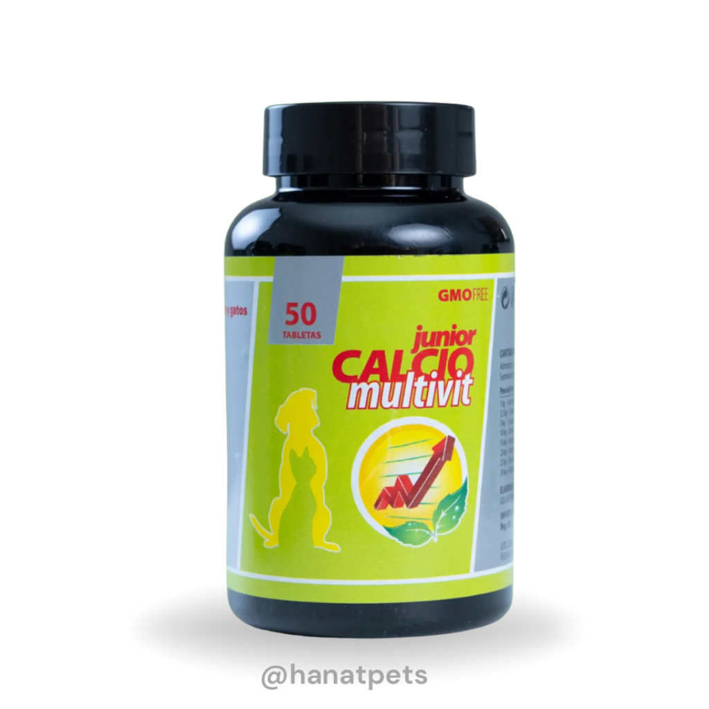 CALCIO MULTIVIT JUNIOR 50 TABLETAS - HANATPETS